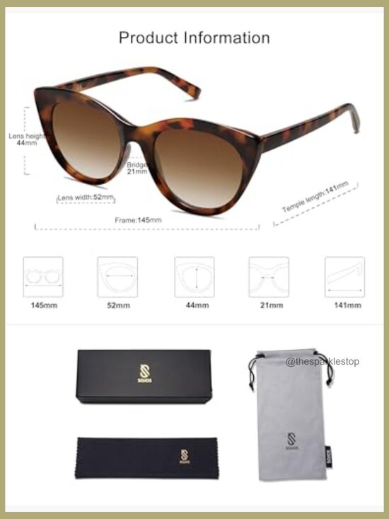 Polarized Cat Eye Sunglasses with UV400 Protection main image 6
